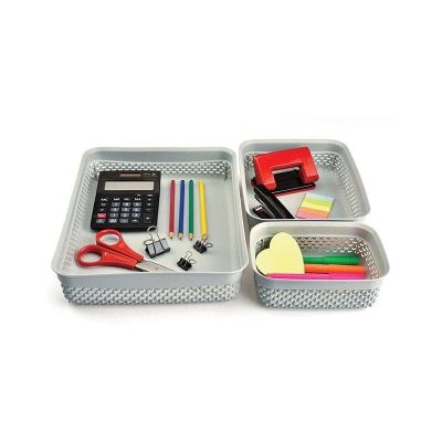 طقم باسكت حفظ ادوات بلاستيك ديملا 3ق