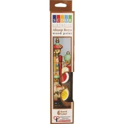 طقم برطمان الوان اكريليك للخشب6 لون 20 م رقم SD123