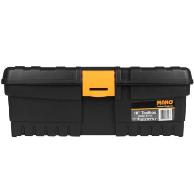 شنطة منظم عدد وادوات بلاستيك اسود16بوصة اقتصادى مقاس470×205×147مم رقمMano-ET-16