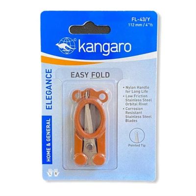 مقص Kangaro سلاح معدن ع كارت سهل الفرد مقاس 11.2سم رقم FL- 43/Y