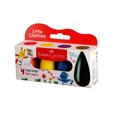 طقم الوان شمع صوابع 4لون علبة كرتون Bulb رقم 122604