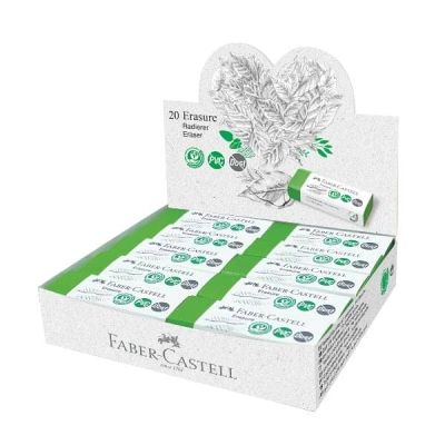 Faber-Castell Eraser Box Green /20 Pvc-Free Dust-Free No. 187250