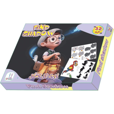 كروت تعليمية للاطفال 32 كارت اوجد ظل الشكل Find Shadow+قلم