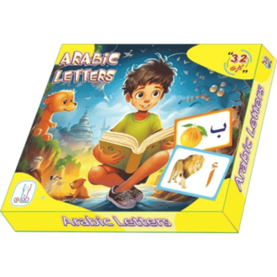 كروت تعليمية للاطفال 32 كارت الحروف العربية Arabic Letters+قلم