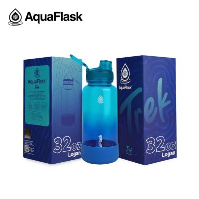 زجاجة مياه بلاستيك شفافة بعليقة وشاليموه + قاعدة سيليكون Trek