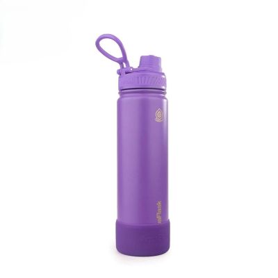 زجاجة مياه حرارى ستانلس ستيل بعليقة + قاعدة Retro Preppy - Periwinkle Purple 22oz 650ml رقم AF-V101 AquaFlask