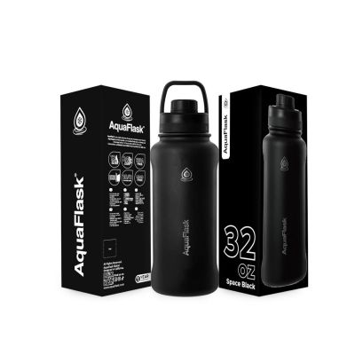 زجاجة مياه حرارى ستانلس ستيل بيد Sport Lid 2025 Space Black 32oz 946ml رقم AF-V200 AquaFlask