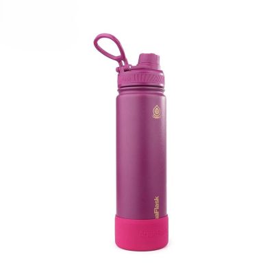 زجاجة مياه حرارى ستانلس ستيل بعليقة + قاعدة Retro Hippie - Aubergine Violet 22oz 650ml رقم AF-V99 AquaFlask