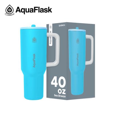 زجاجة مياه حرارى ستانلس ستيل بيد Quench Sea Breeze 40oz (1.18L) رقم AF-ZF15 AquaFlask