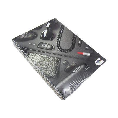 كشكول مسطر ابيض 200ورقة 70جرام غ سلك 5فاصل مقاس210*297سمSkag- Black Accessories