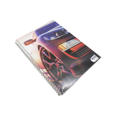 كشكول مسطر ابيض 200ورقة 70جرام غ سلك 5فاصل مقاس210*297سمSkag- Car