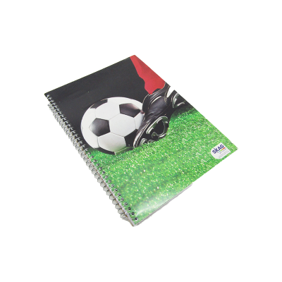 كشكول مسطر ابيض 100ورقة 70جرام غ سلك 2فاصل مقاس210*297سمSkag- Football