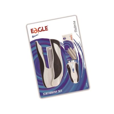 طقم دباسة جيب+خلاعة + علبة دبوس ايجلS5023A الفا مو