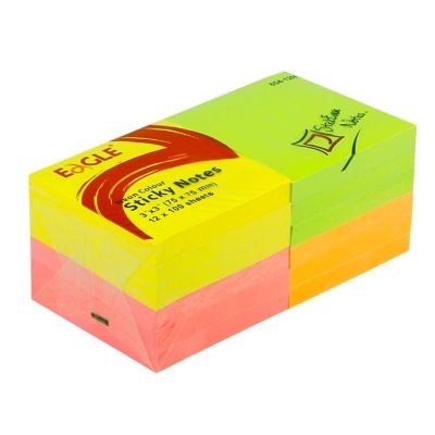 بوست ايت ايجل 3*3 الوان فسفورى 4لون NO-654-12N