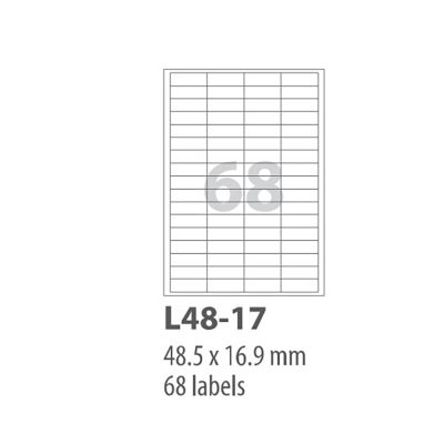 Riklabel Smart Matt Labels Stickers A4/100 Sheet /68 No.L48-17