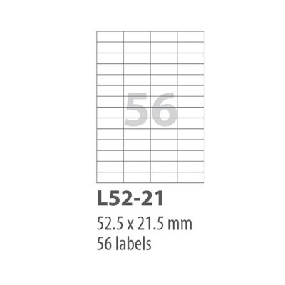Riklabel Smart Matt Labels Stickers A4/100 Sheet /56 No.L52-21