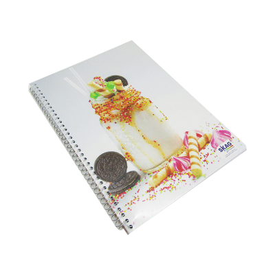 كشكول مسطر ابيض 160ورقة 70جرام غ سلك 4فاصل مقاس210*297سمSkag- Milkshake