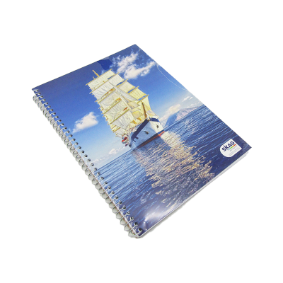 كشكول مسطر ابيض 160ورقة 70جرام غ سلك 4فاصل مقاس210*297سمSkag- Sailing Ship